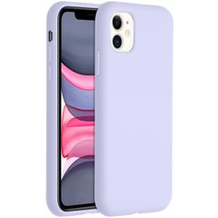 Accezz Coque Liquid Silicone Apple iPhone 11 - Violet