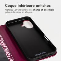 imoshion Étui de télephone portefeuille Design Apple iPhone 17 - Bloom Love Blush