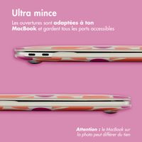 imoshion Coque Design Laptop MacBook Pro 14 pouces (2021 / 2023 M3 chip / 2024 M4 chip) - A2442 / A2779 / A2918 / A3112 / A3185 / A3401 - Orange Flower Connect