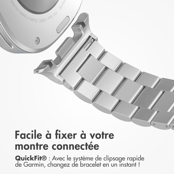 imoshion Bracelet en acier Samsung Galaxy Watch 8 (40/44mm) / Classic (46mm) - Argent