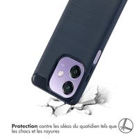 imoshion Coque Brushed Oppo A40 (4G) / Oppo A40M (4G) / Oppo A60 (5G) - Bleu foncé