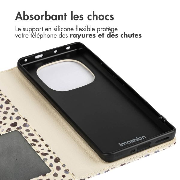 imoshion Étui de téléphone portefeuille Design Xiaomi Redmi Note 14 Pro Plus (5G) - Black And White Dots