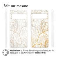 imoshion Coque Design Google Pixel 8 Pro - Golden Leaves Transparent