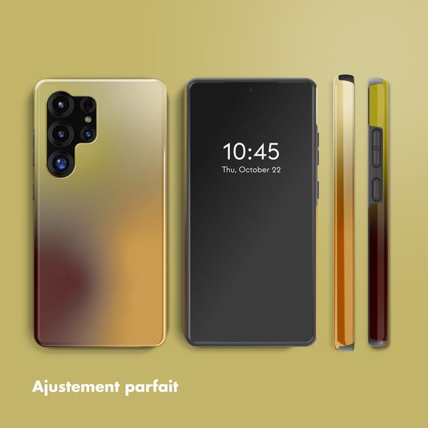 Selencia Coque arrière Vivid Samsung Galaxy S25 Ultra - Gradient Olive Dust