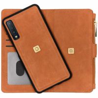 Porte-monnaie de luxe Samsung Galaxy A7 (2018) - Brun