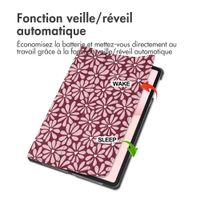 imoshion Coque tablette Design Trifold Honor Pad 10 - Bloom Love Blush