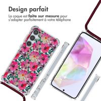 imoshion Coque Design avec cordon Samsung Galaxy A35 - Flower Water