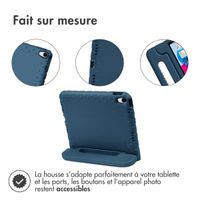 imoshion Coque kidsproof avec poignée iPad 10 (2022) 10.9 pouces - Bleu foncé