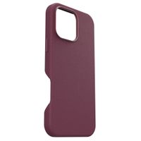 OtterBox Coque en cuir de cactus Symmetry MagSafe Apple iPhone 16 Pro Max - Maroon Bells