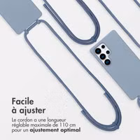 imoshion Coque arrière Color avec cordon amovible et MagSafe Samsung Galaxy S25 Ultra - Ash Blue