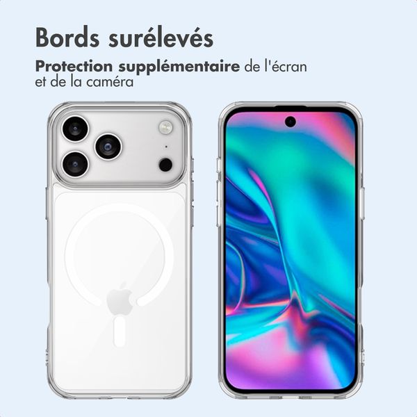 imoshion Coque arrière de protection avec MagSafe Apple iPhone 17 Pro Max - Transparent