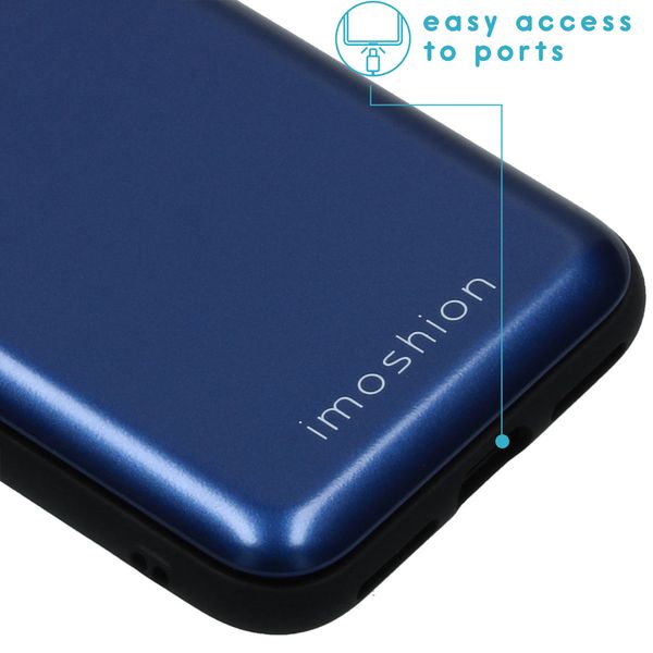 imoshion Coque avec support de passe iPhone SE (2022 / 2020) / 8 / 7 - Bleu