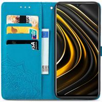 imoshion Etui de téléphone Mandala Xiaomi Poco M3 - Turquoise