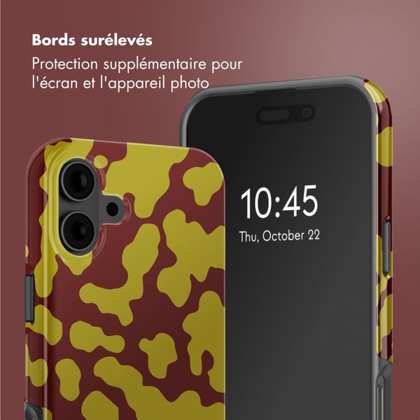 Selencia Coque arrière Vivid avec MagSafe Apple iPhone 16 - Moo'd Olive Dust