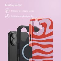 Selencia Coque arrière Vivid avec MagSafe Apple iPhone 16 - Dream Swirl Pink