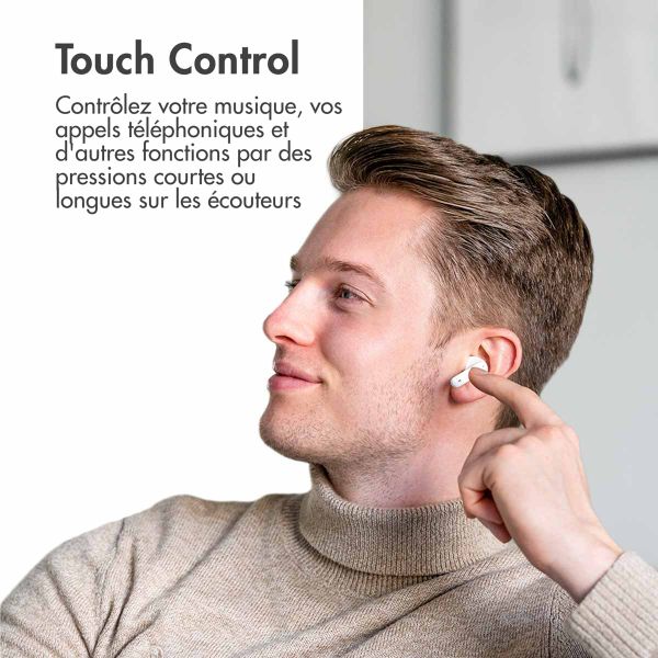 imoshion Aura Pro Écouteurs intra-auriculaires sans fil - Réduction active du bruit (ANC) - Blanc