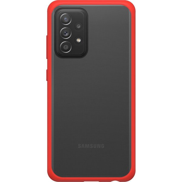 OtterBox Coque arrière React Samsung Galaxy A52(s) (5G/4G) -Transparent/Rouge