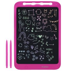 imoshion Tablette de dessin LCD pour enfants - Avec écran couleur et 2 stylos - Hot Pink