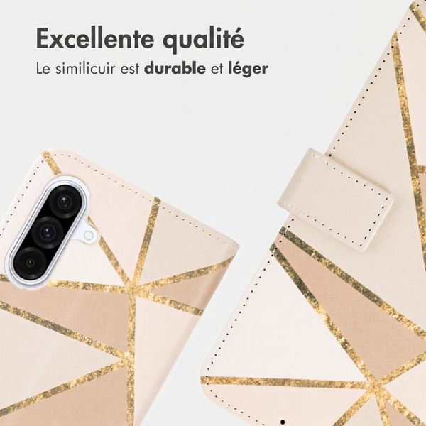 imoshion Étui de télephone portefeuille Design Samsung Galaxy A36 - Beige Graphic