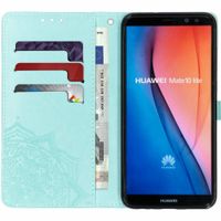 Etui de téléphone portefeuille Mandala Huawei Mate 10 Lite