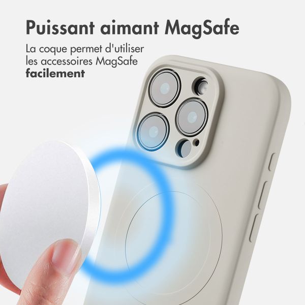 imoshion Coque Couleur avec MagSafe Apple iPhone 16 Pro Max - Beige