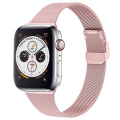 imoshion Bracelet pliant Milanese Apple Watch Series 1 t/m 9 / SE (38/40/41 mm) | Series 10 / 11 (42 mm) - Rose