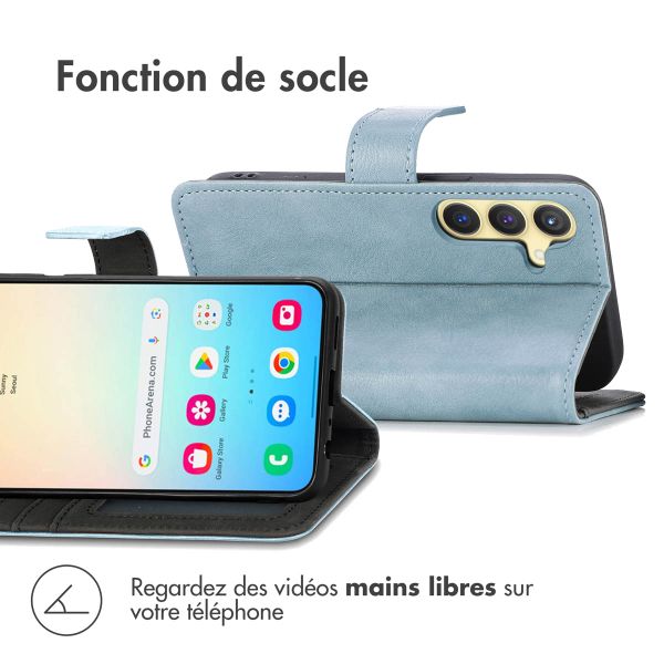 imoshion Étui de téléphone portefeuille Luxe Samsung Galaxy S24 - Bleu clair