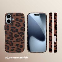Selencia Coque Sabi imprimé panthère avec MagSafe Apple iPhone 17 - Mocha Brown