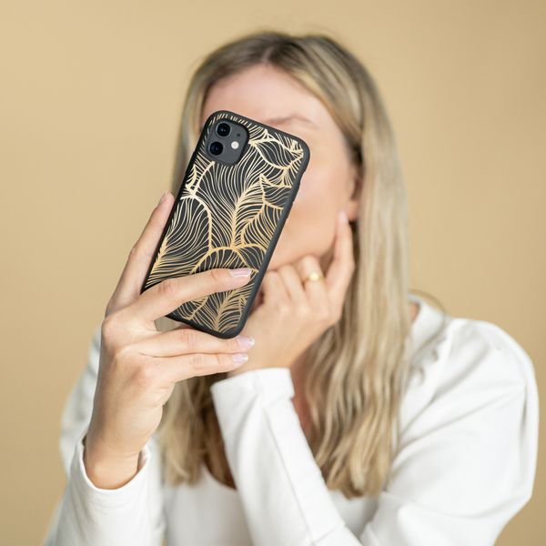 imoshion Coque Design Samsung Galaxy A32 (5G) - Golden Leaves