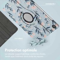 imoshion Coque tablette Design rotatif à 360° Samsung Galaxy Tab A9 Plus - Flowers