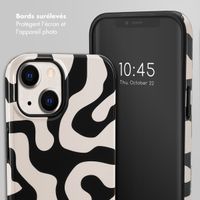 Selencia Coque arrière Vivid Apple iPhone 14 - Art Wave Black