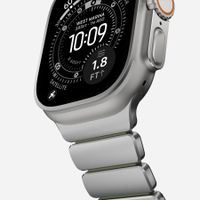 Nomad Bracelet Stratos Apple Watch | 44/45/46/49 mm - Forest Green / Natural Titanium