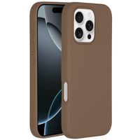 Accezz Coque Liquid Silicone avec MagSafe iPhone 16 Pro Max - Light Brown