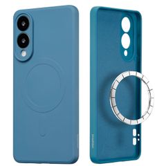 imoshion Coque Couleur avec MagSafe Samsung Galaxy S25 Edge - Bleu foncé