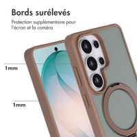 Accezz Coque Ring Stand avec MagSafe Samsung Galaxy S26 Ultra - Marron