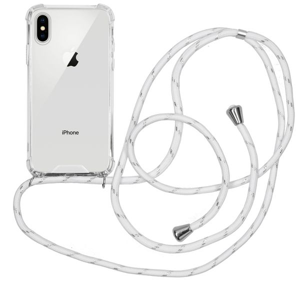 imoshion Coque avec cordon iPhone Xs / X - Blanc Argent