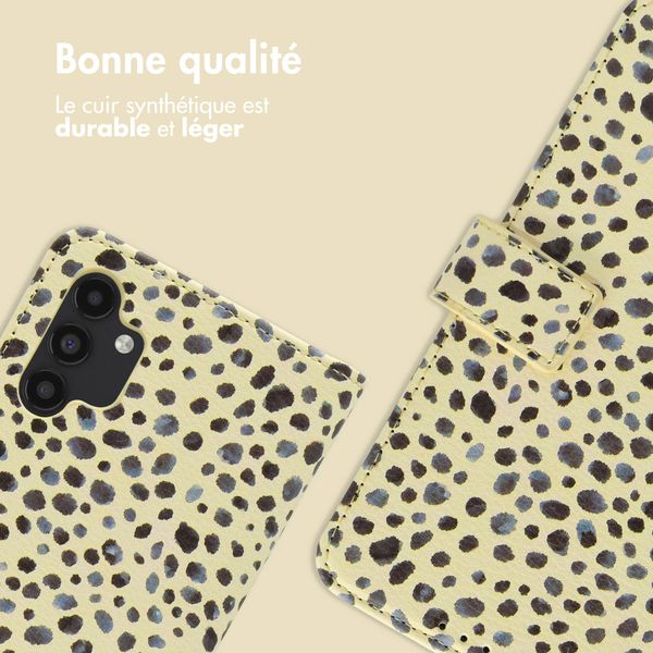 imoshion Étui de télephone portefeuille Design Samsung Galaxy A13 (5G) - Black And White Dots