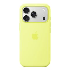 Apple Coque en silicone avec MagSafe Apple iPhone 17 Pro - Neon Yellow