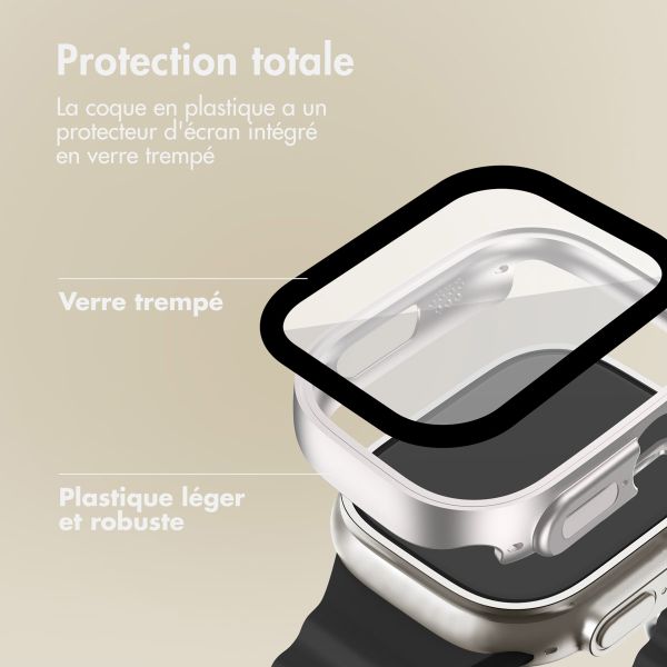 imoshion Coque rigide à couverture complète Apple Watch Ultra / Ultra 2 / Ultra 3 - 49 mm - Lumière stellaire