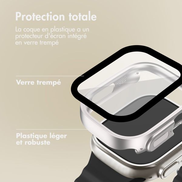 imoshion Coque rigide à couverture complète pour Apple Watch Ultra / Ultra 2 - 49 mm - Starlight