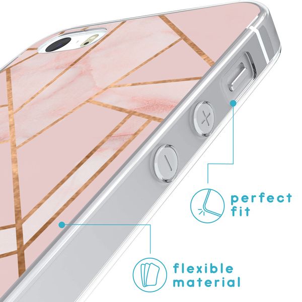 imoshion Coque Design Apple iPhone SE (2016) / 5 / 5s - Pink Graphic