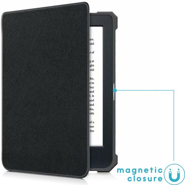 imoshion Étui de liseuse portefeuille Slim Soft Kobo Nia - Noir