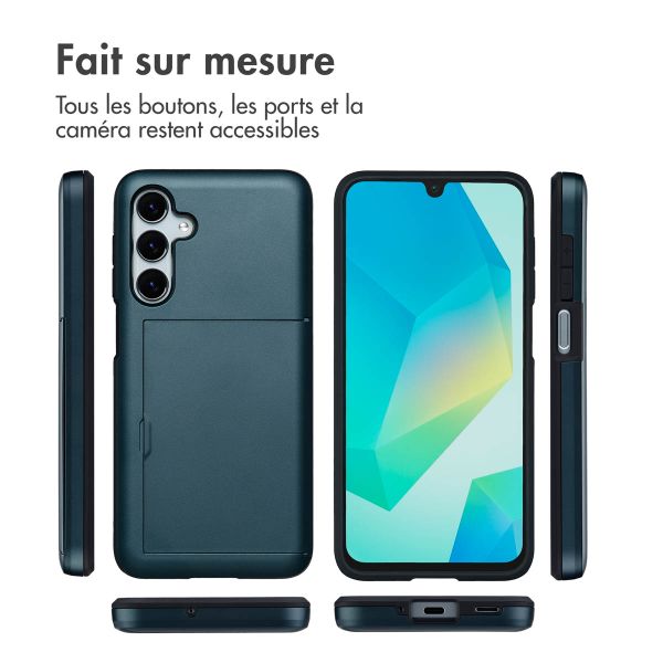 imoshion Coque arrière avec porte-cartes Samsung Galaxy A16 - Bleu foncé