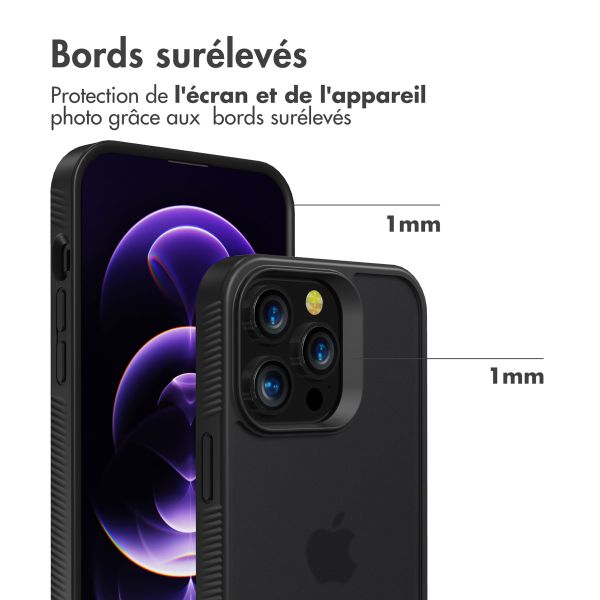 Accezz Coque Givrée Robuste Apple iPhone 14 Pro Max - Noir