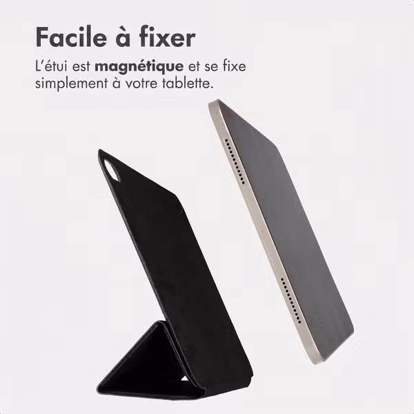 Accezz Coque tablette trifold en cuir Apple iPad Pro 13 (2025) M5 / (2024) M4 - Noir