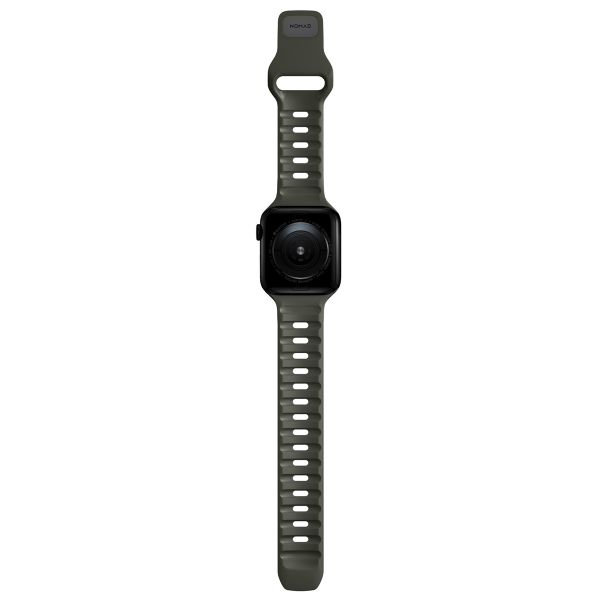 Nomad Bracelet Sport FKM Apple Watch Series 1 t/m 9 / SE (38/40/41 mm) | Series 10 / 11 (42 mm) - Ash Green