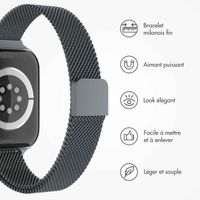 imoshion Bracelet slim Milanese Apple Watch Series 1 t/m 9 / SE (38/40/41 mm) | Series 10 / 11 (42 mm) - Indigo