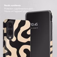 Selencia Coque arrière Vivid Samsung Galaxy S25 Edge - Art Wave Black