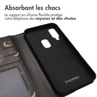 imoshion Étui de télephone portefeuille Design Samsung Galaxy A20e - Sky Black