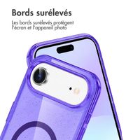 imoshion Coque Pailletée avec MagSafe Apple iPhone Air - Violet